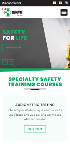 cansafe website - online course web design
