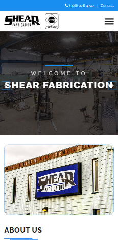 shear fab website - sask web design