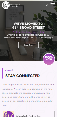 Miyosiwin spa - inclusive web designers