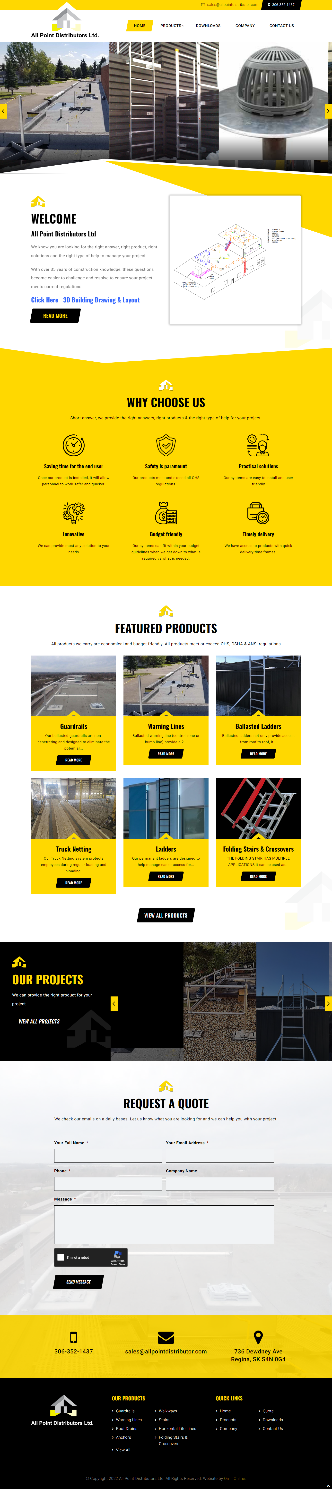 All Point Distributors - Business web design saskatchewan