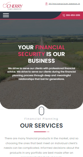 CHERRY FINANCIAL - business websites saskatchewan