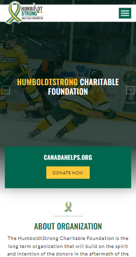 humboldt strong sask - web design for charities