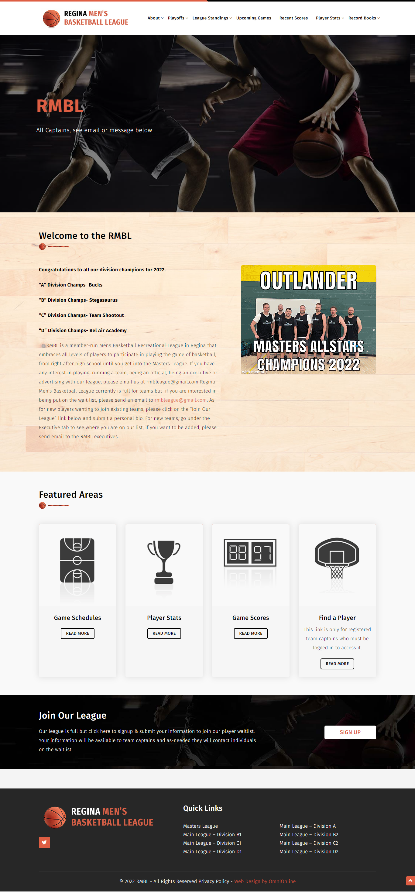 regina mens basketball league - best regina web developers