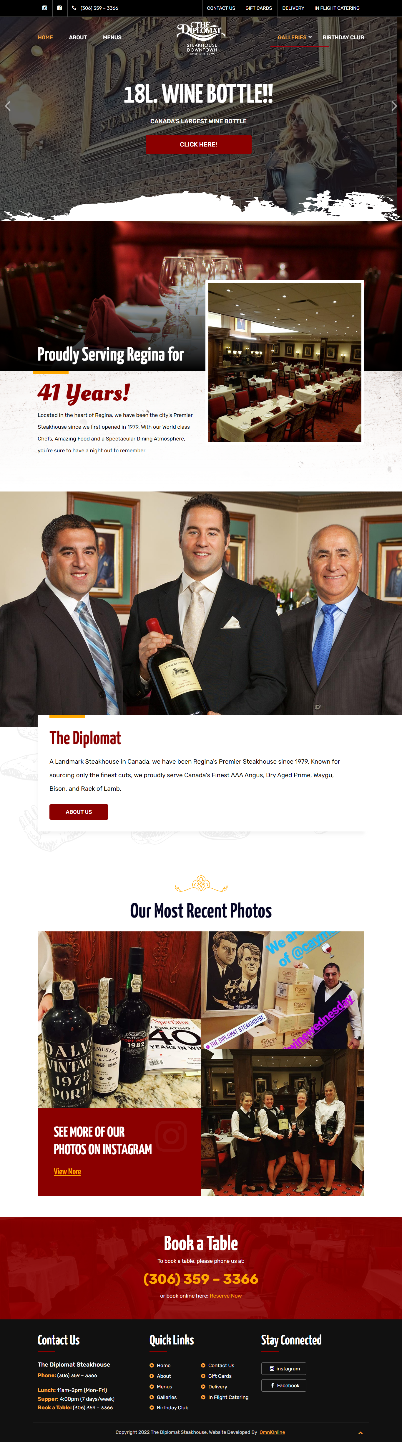 The diplomat restaurant - Best Business web design