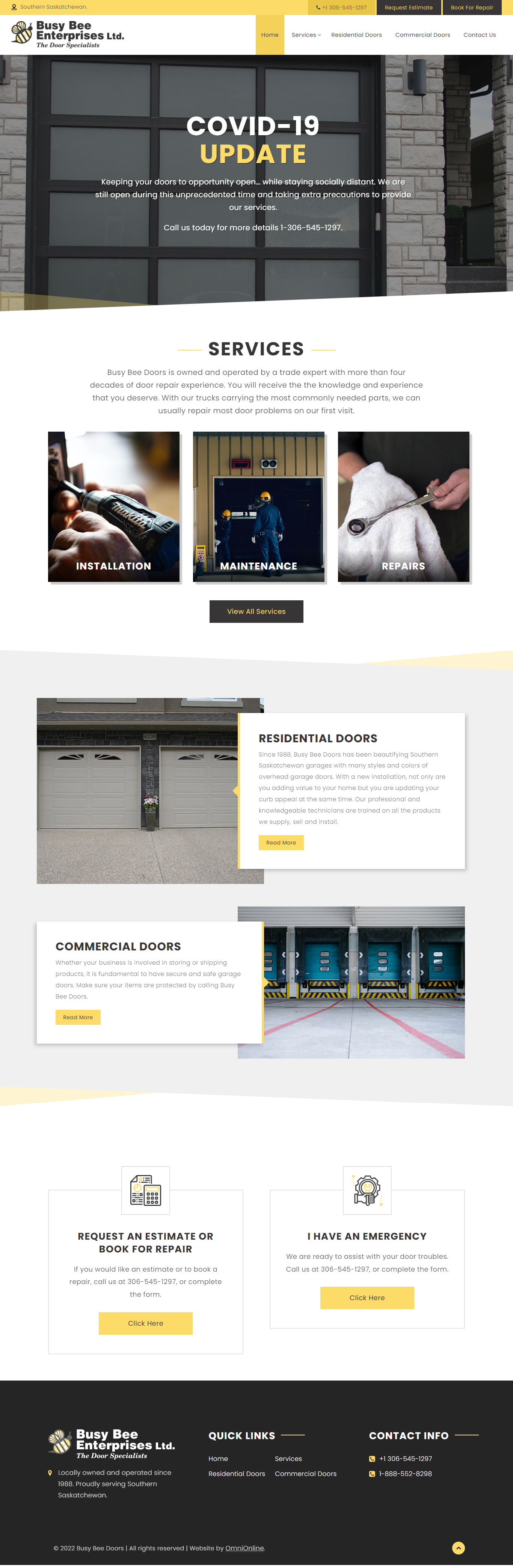 Busy Bee web design - sask web development