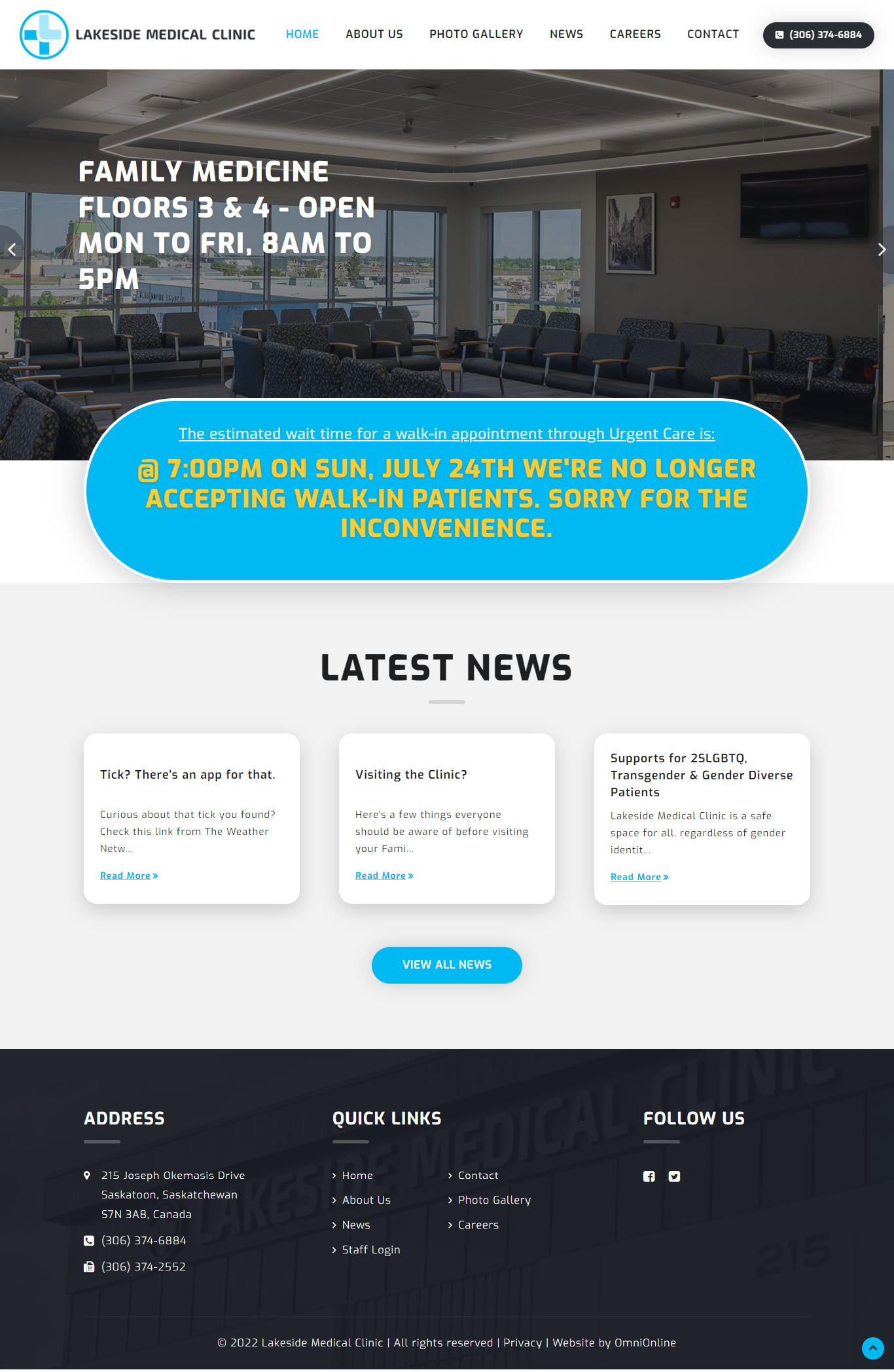 lakeside medical web design - best web saskatchewan