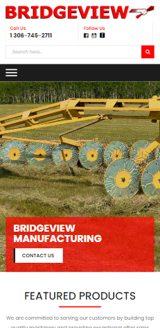 Bridgeview manufacturing web design - Sask Web development