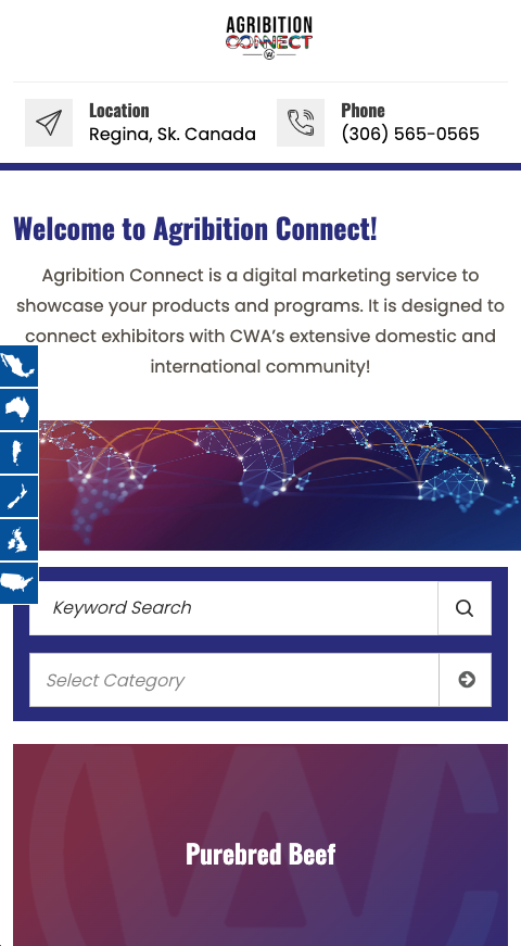 CWA Mobile view by Regina's best web designers, OmniOnline
