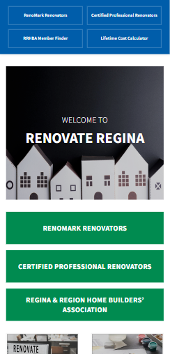 renovate regina website - Best Web development