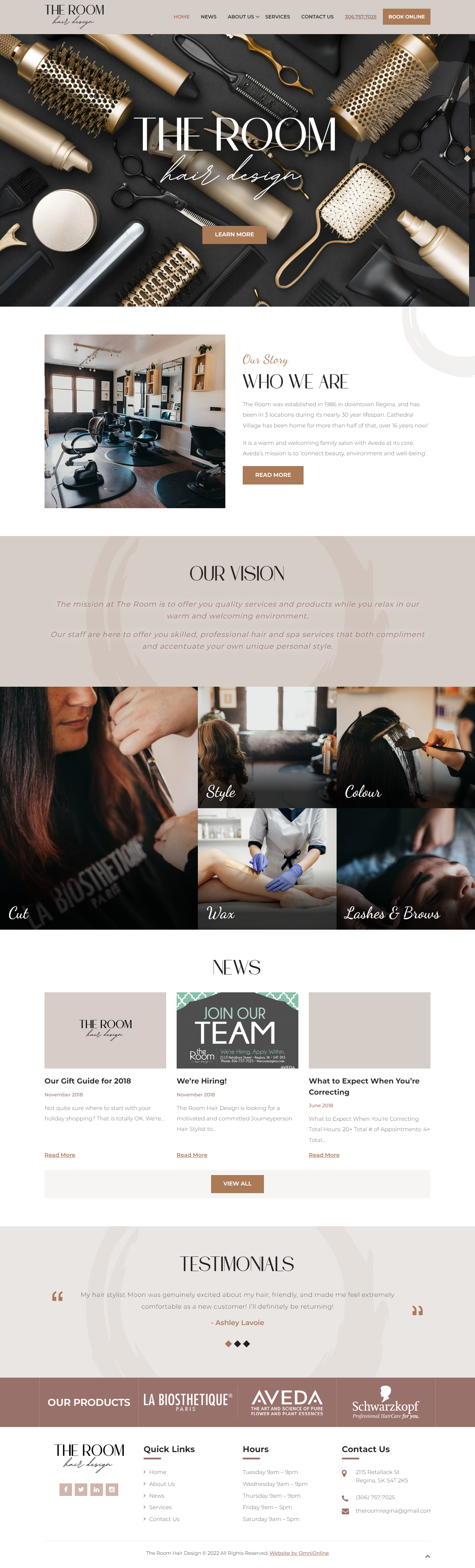 The Room Website Design - Best Saskatchewan web developer