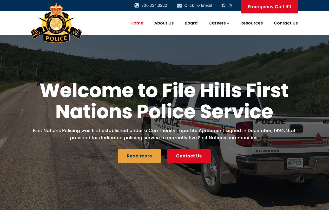 file hills police - sask web development